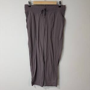 Lululemon Women's Beyond the Studio Crop Pants Taupe Gray 8 Swift Athleisure